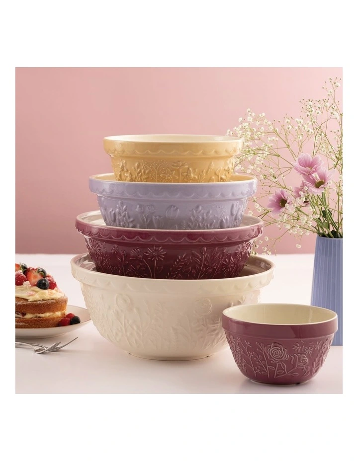 The Meadow Rose Pudding Basin 16 x 9cm/900ml in Purple image 3