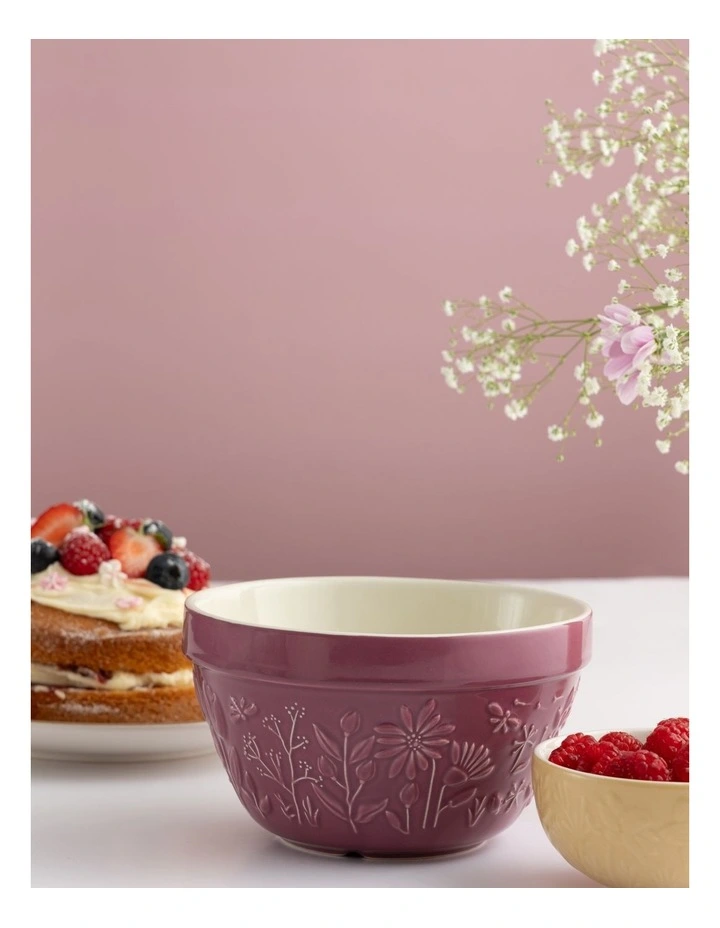 The Meadow Rose Pudding Basin 16 x 9cm/900ml in Purple image 5