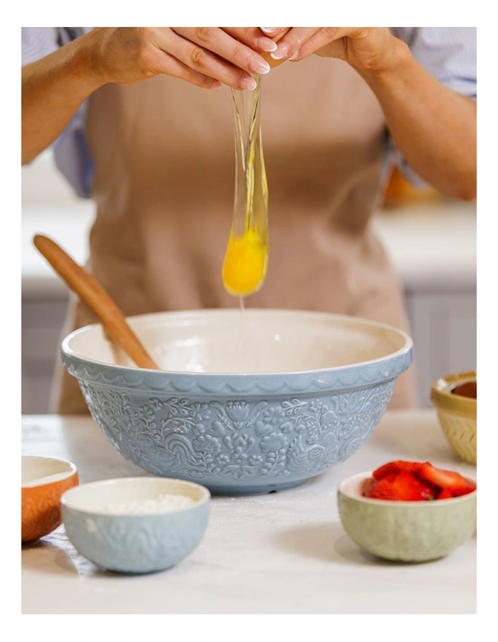 Home To Roost Hen Mixing Bowl 26cm/2.7L in Blue image 5