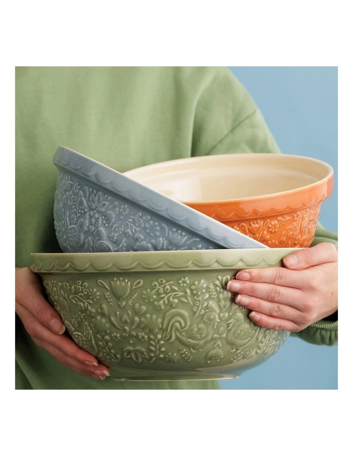 Home To Roost Hen Mixing Bowl 29cm in Green image 2