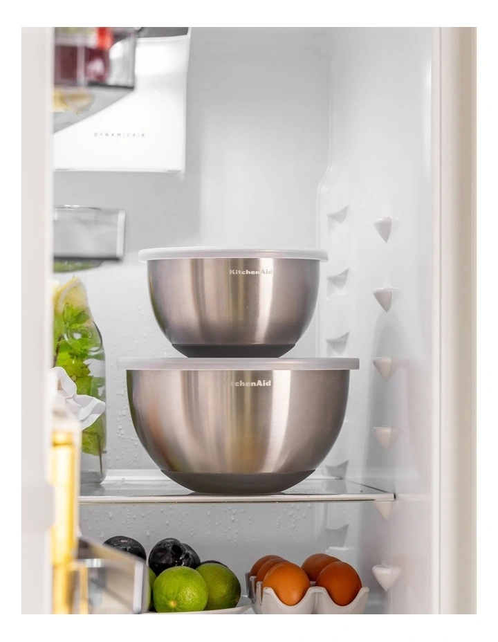 Mixing Bowls With Lids Set 2 in Silver image 4