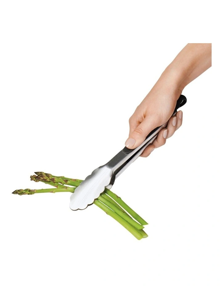 Tongs 23cm in Silver image 3