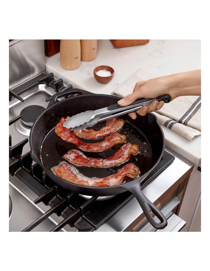 Tongs 23cm in Silver image 6