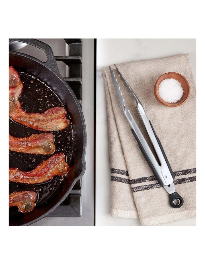 Tongs 23cm in Silver image 7