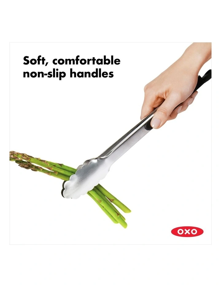 Tongs 30cm in Silver image 3