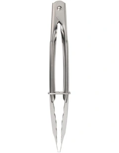 Grabbers Stainless Steel Mini Tongs 18cm in Silver