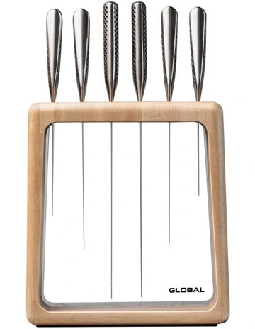 Hashira Knife Block Set 7 Piece in Maple
