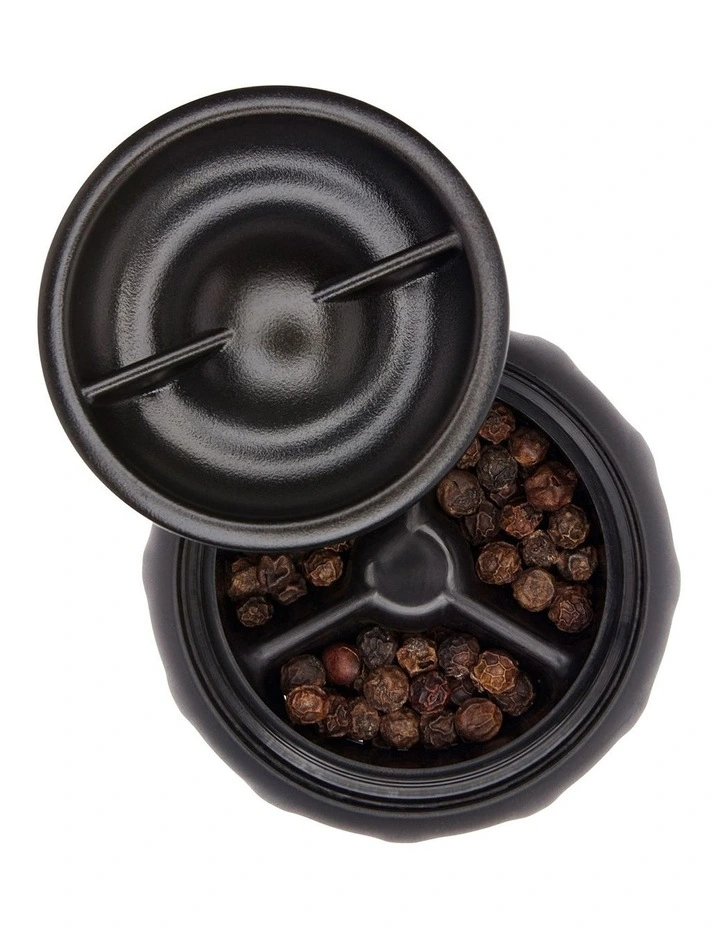 Accent Mess-Free Salt & Pepper Grinder Set in Silver/Black image 4