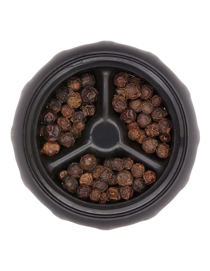 Accent Mess-Free Salt & Pepper Grinder Set in Silver/Black image 5