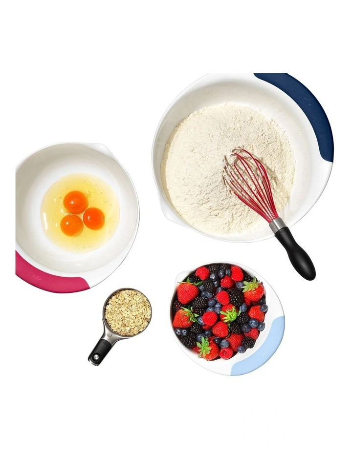 Mixing Bowl 3-Piece Set in Whhite image 7