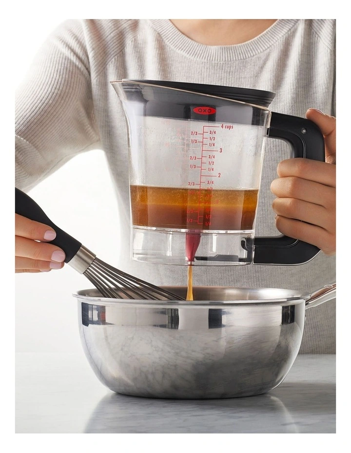 Gravy Fat Separator 4 Cup/ 1L in Black image 4