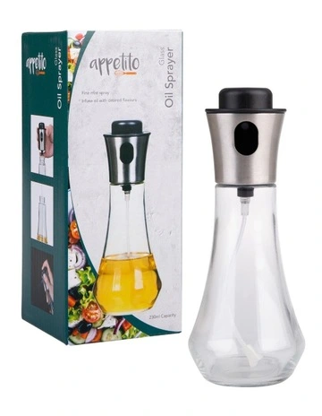 Glass Oil Sprayer in White