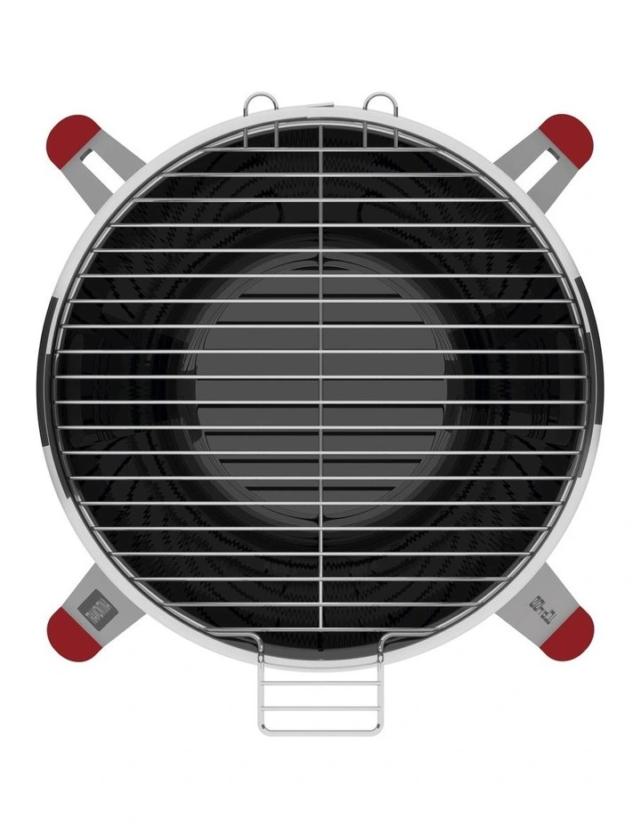 Beer Barrel BBQ with Enameled Charcoal Tray in Stainless Steel image 6