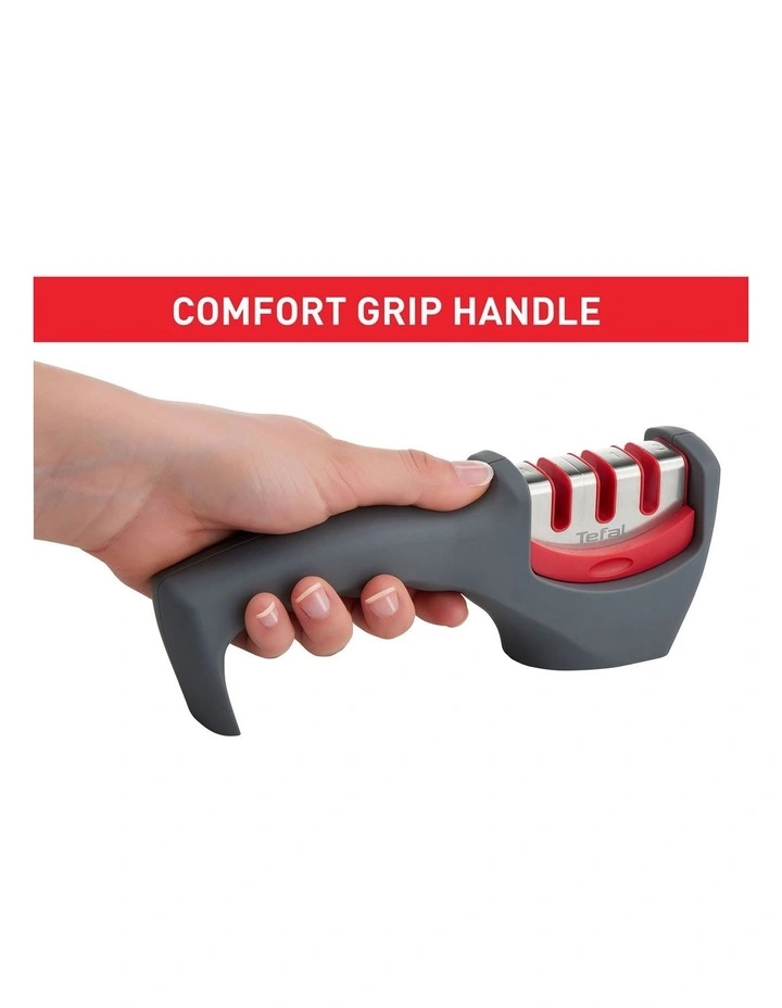 Fresh Kitchen 3-Stage Knife Sharpener in Grey image 4