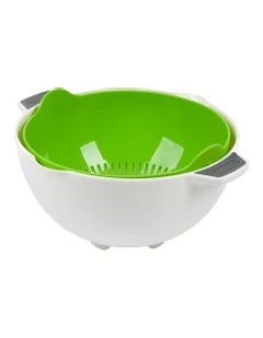 Rinse and Drain Colander 2Piece in Multi