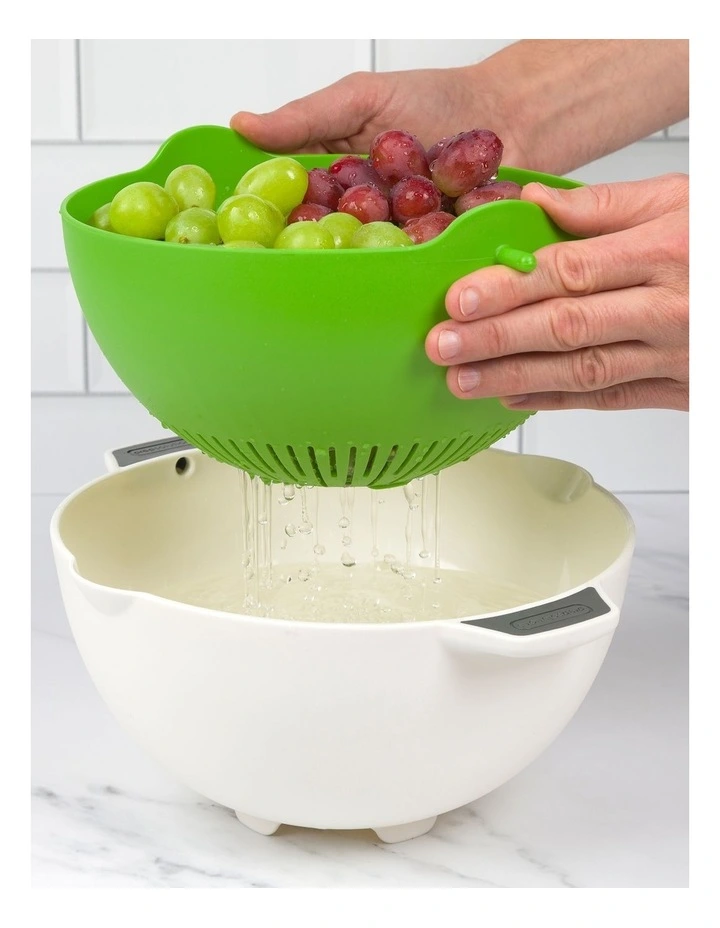 Rinse and Drain Colander 2Piece in Multi image 7