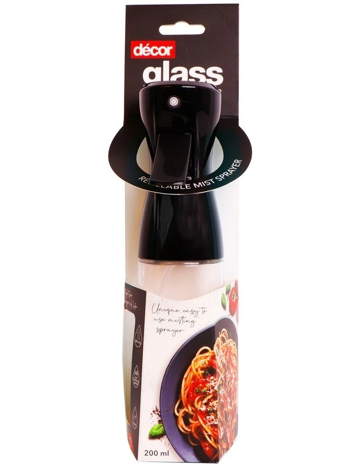 Oil Sprayer Refillable Glass 200ml in Clear image 2