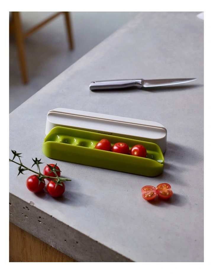 Halve-It Slicing Tool in Stone/Green image 3