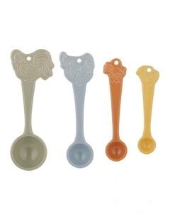 Home To Roost Measuring Spoons Set of 4 in Multi