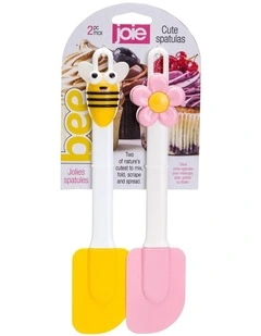Bee And Flower Spatulas 2 Piece in Multi