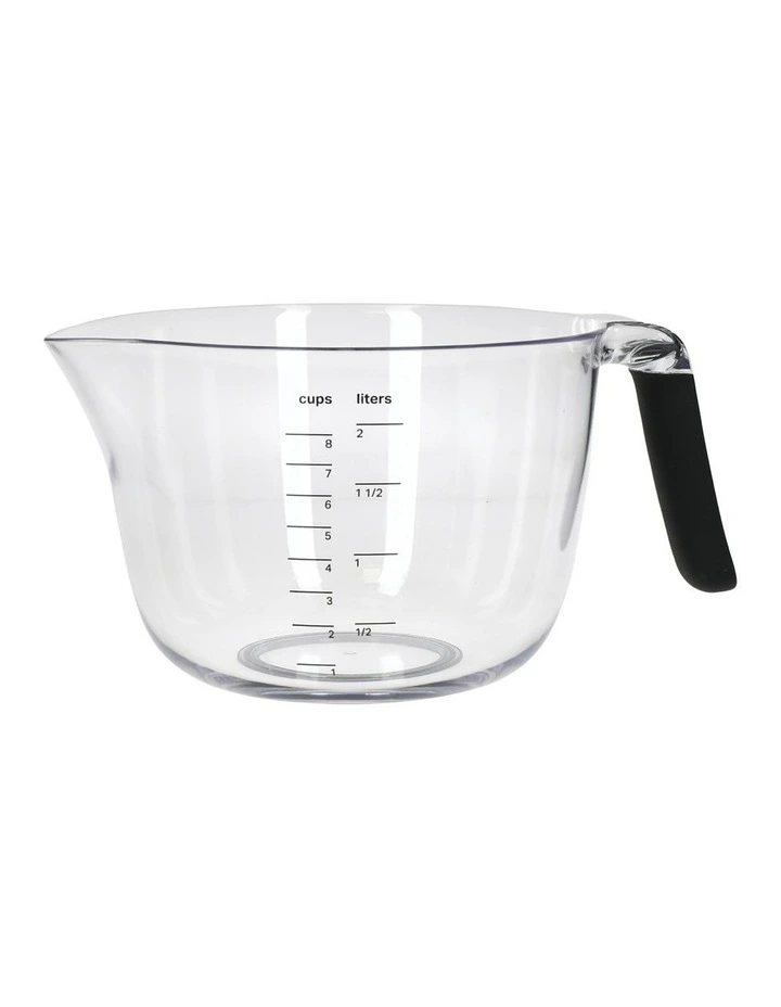 Mixing And Measuring Bowl With Handle in Clear image 1