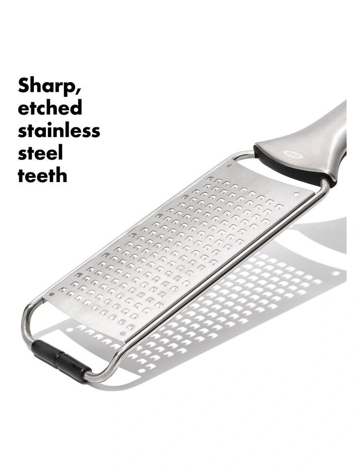 Steel Medium Grater in Silver image 3
