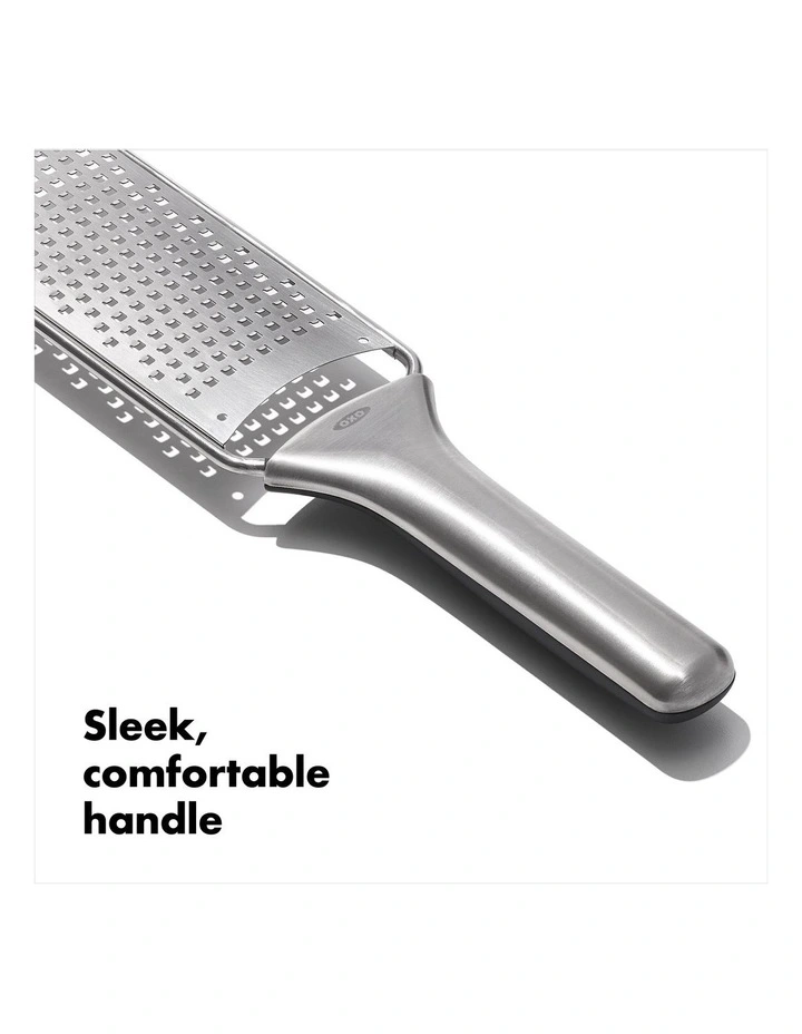 Steel Medium Grater in Silver image 4
