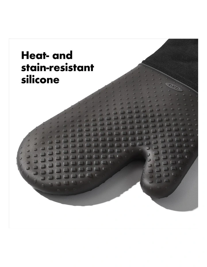 Silicone Oven Mitt in Black image 3