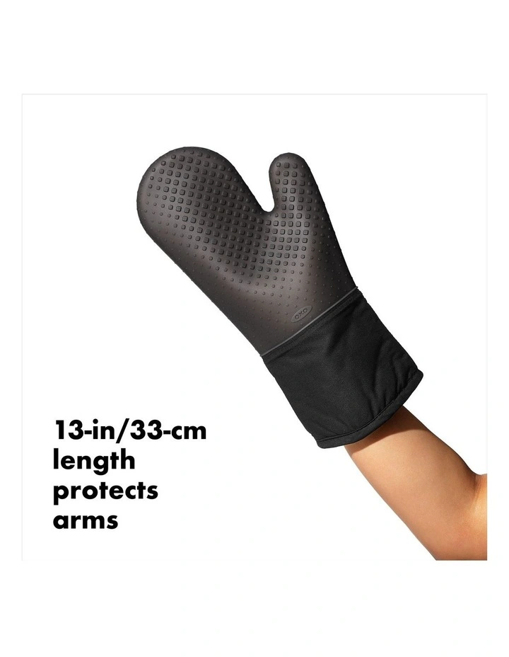 Silicone Oven Mitt in Black image 5