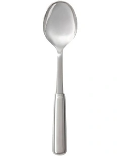 Steel Cooking Spoon in Silver