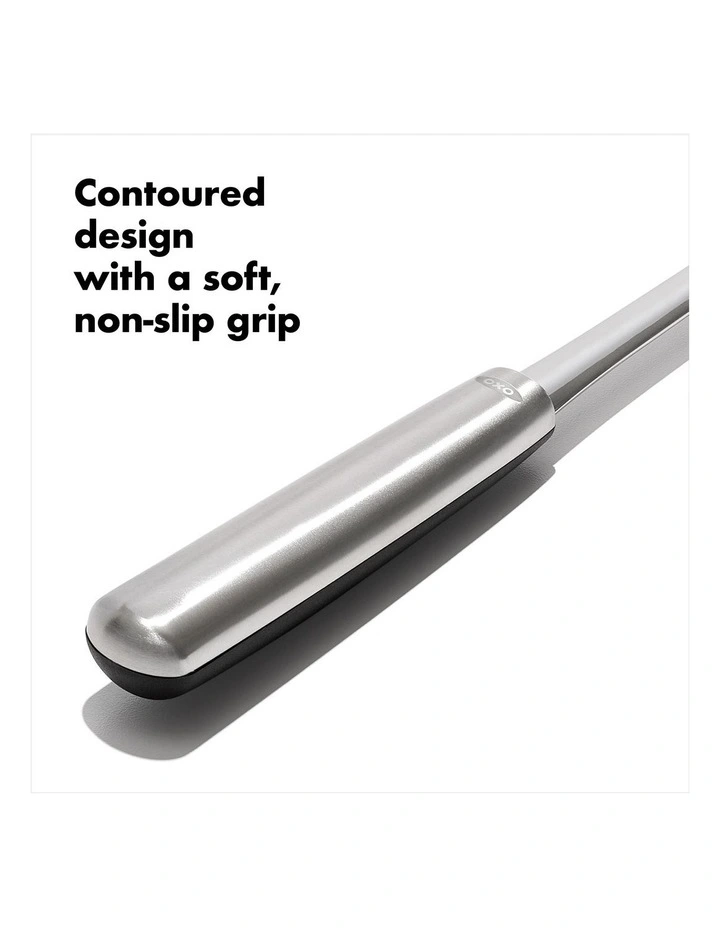 Steel Cooking Spoon in Silver image 4