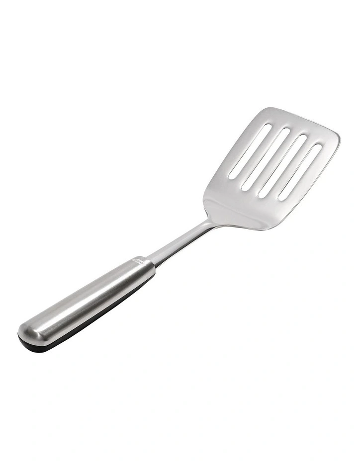 Steel Cooking Turner in Silver image 2