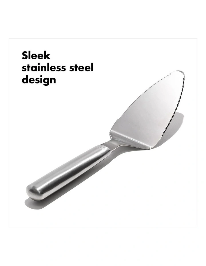 Steel Pie Server in Silver image 4