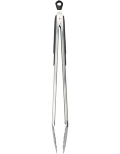 Tongs 41cm in Silver