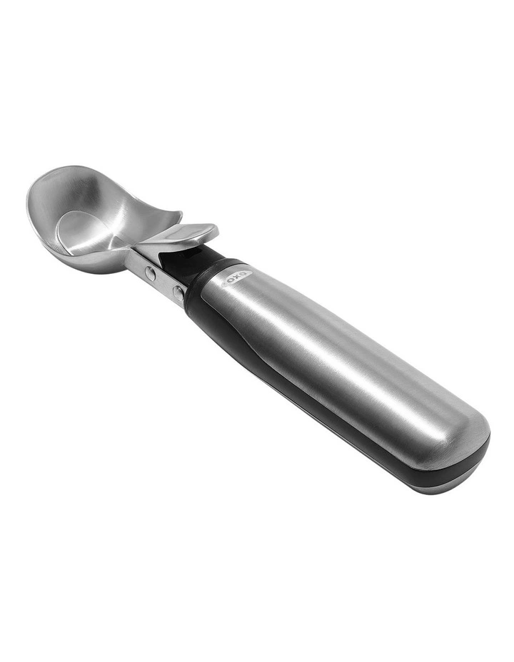 Steel Lever Ice Cream Scoop in Silver image 2