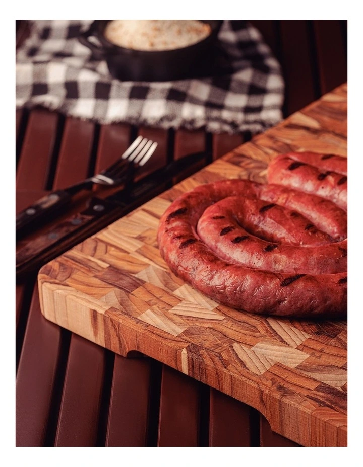 End Grain Butcher Block 400 x 300 x 30cm in Brown image 2