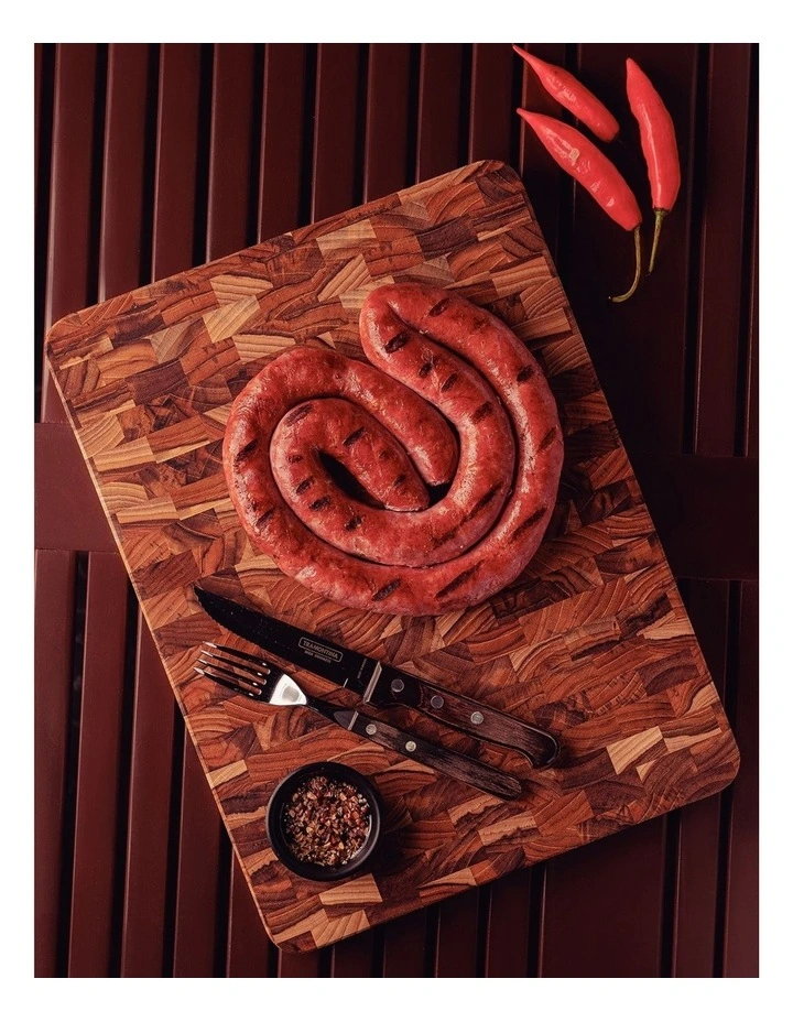 End Grain Butcher Block 400 x 300 x 30cm in Brown image 3