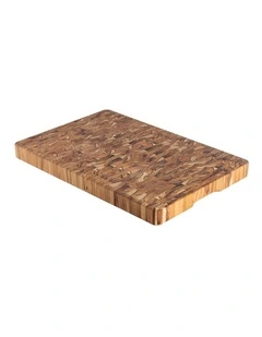 End Grain Butcher Block 600x 400 x 45cm in Brown