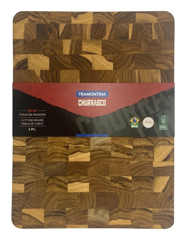 End Grain Butcher Block 600x 400 x 45cm in Brown image 3
