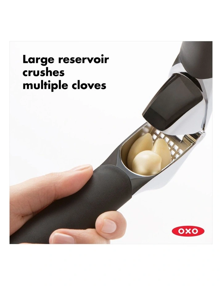 Garlic Press in Black image 3