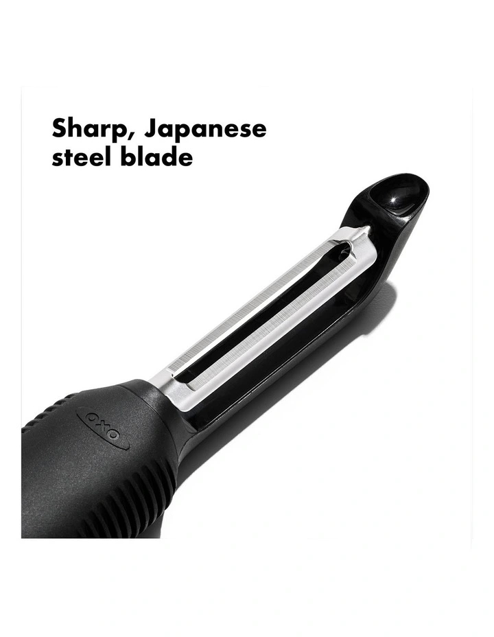 Swivel Peeler in Black image 3