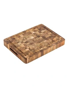 Butcher Block Carving And Cutting Board in Brown