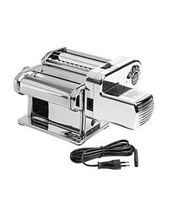 Premium Pasta Machine with Motor in Silver