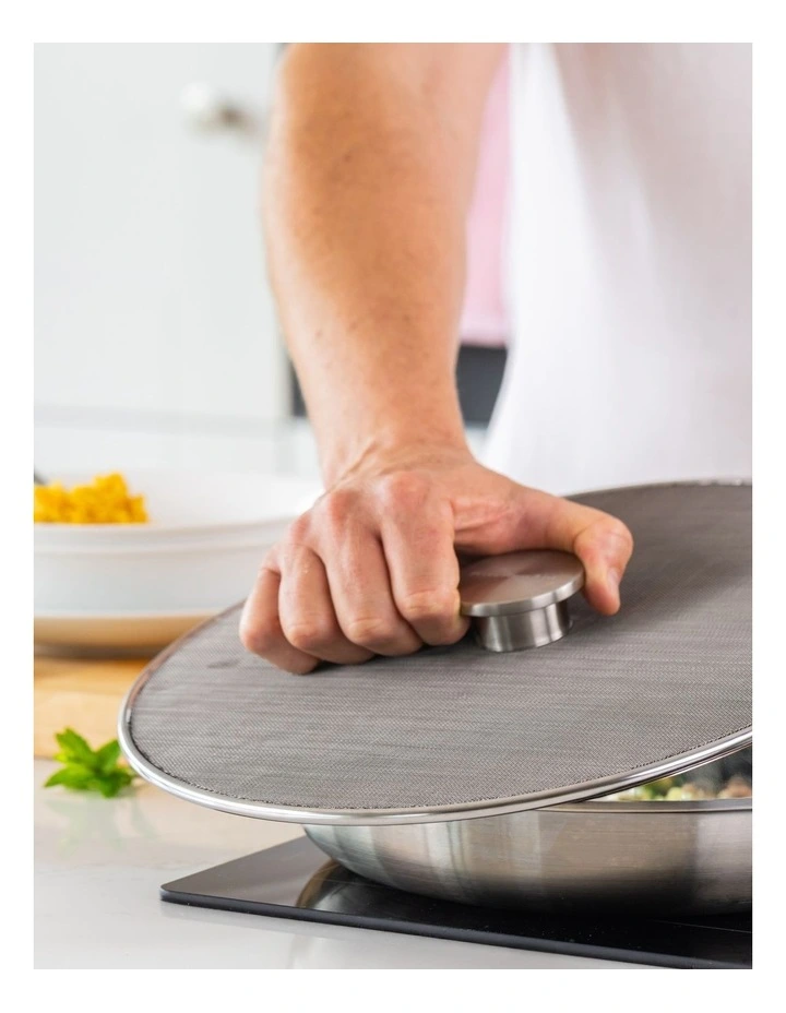 Splatter Guard 33cm in Silver image 3