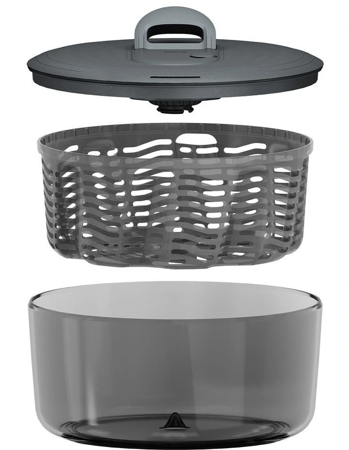 Easy Spin Salad Spinner Small  in Grey image 2