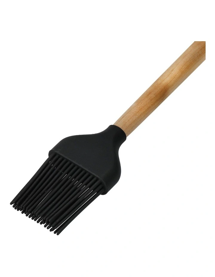 Maple Wood Basting Silicone Brush in Brown image 2