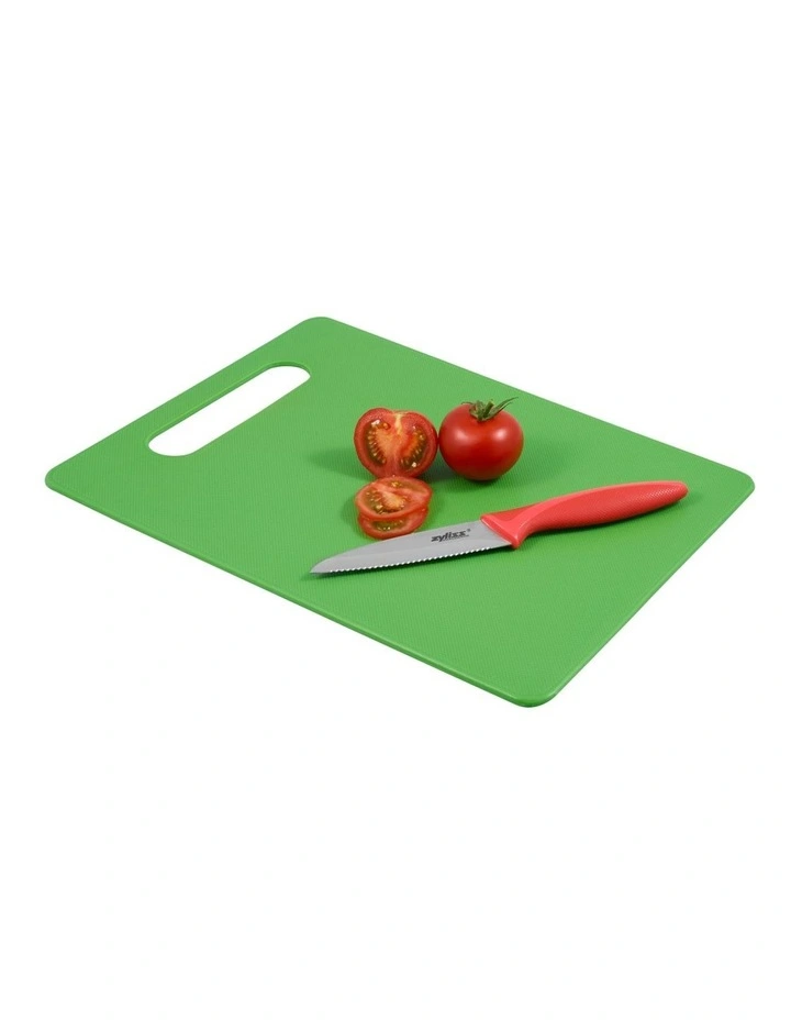 Chopping Board & 3 Piece Knife Set Green image 4