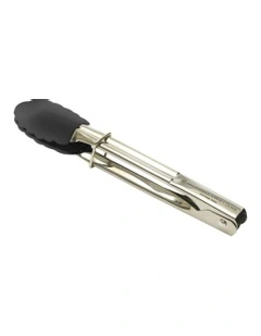 Grabbers Silicone Mini Tongs 18cm in Black