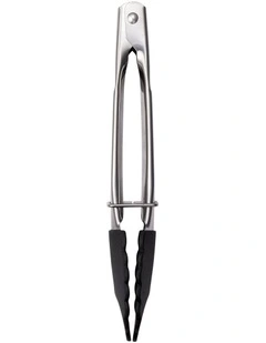 Grabbers Silicone Mini Tongs 18cm in Black