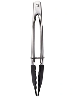 Grabbers Silicone Mini Tongs 18cm in Black